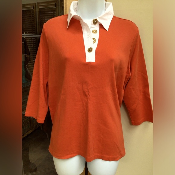 Ralph Lauren ladies collared top. EUC. - Picture 1 of 5